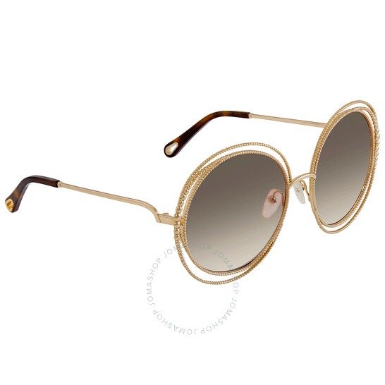 Light Brown Gradient Round Sunglasses CE114SC 722 58
