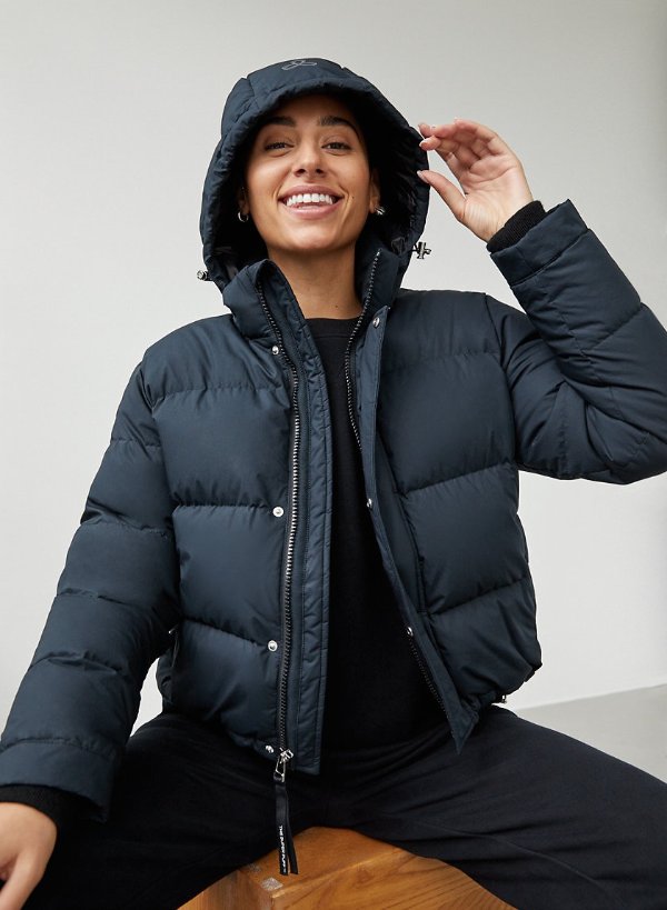the super puff™ shorty Cotton goose-down puffer jacket