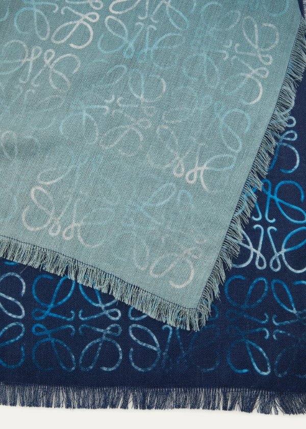 Cyanotype 羊绒混纺围巾