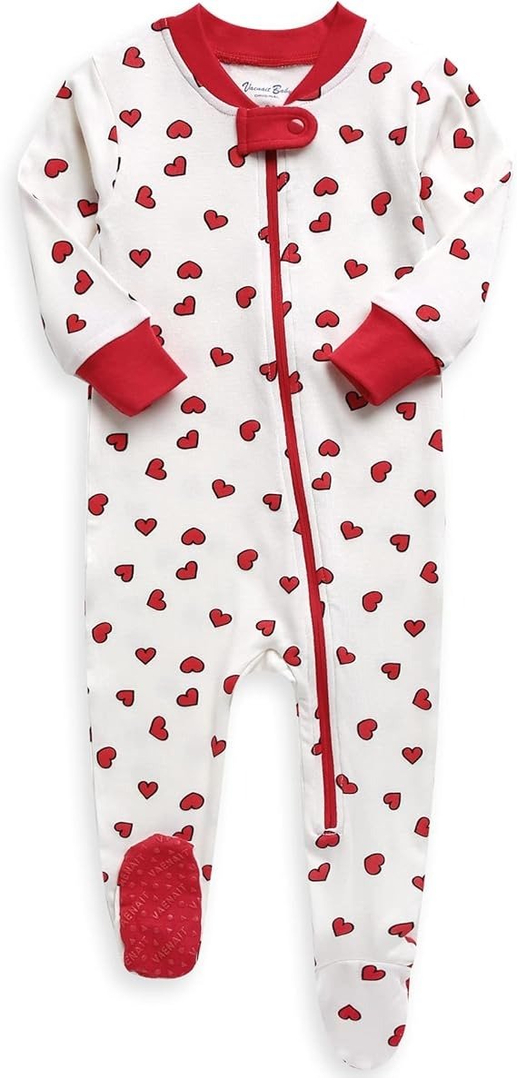 0M-12Y Newborn Infant Toddler Kids Girls Boys Soft Comfy Modal Tencel Shirring Footed Sleep and Play Pajamas Set