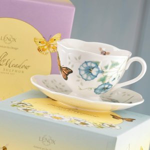 Lenox Butterfly Meadow Monarch Cup and Saucer Set