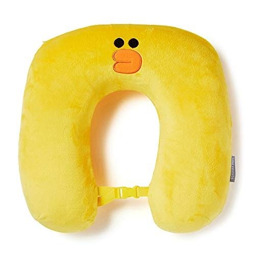 Travel Pillow - Sally Character Design Memory Foam Neck Hammock, Yellow