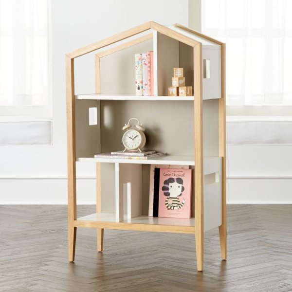 Modern House Bookcase + Reviews | Crate and Barrel