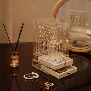 Cq acrylic Acrylic Jewelry Boxes For Women Hanging Jewelry Organizer