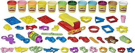 Play-Doh Ultra Fun Factory Bundle Multipack 47-Piece Set for Kids 3 Years and Up with 12 Modeling Compound Colors, 3 Ounces Each, Non-Toxic (Amazon Exclusive)
