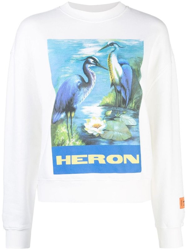 graphic print Heron sweatshirt
