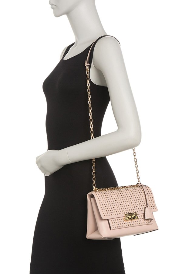 Cece Studded Leather Chain Shoulder Bag