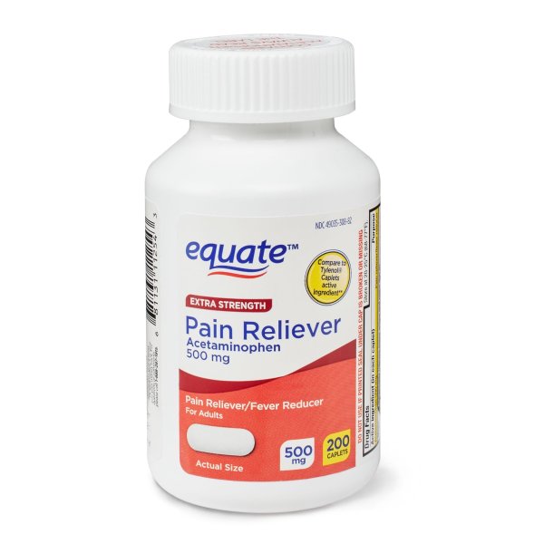 Pain Reliever Acetaminophen 500mg Caplets 200ct