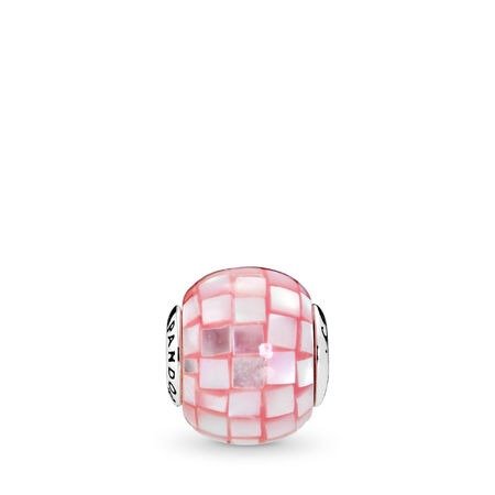 COMPASSION Charm, Pink Mother-of-Pearl Mosaic
