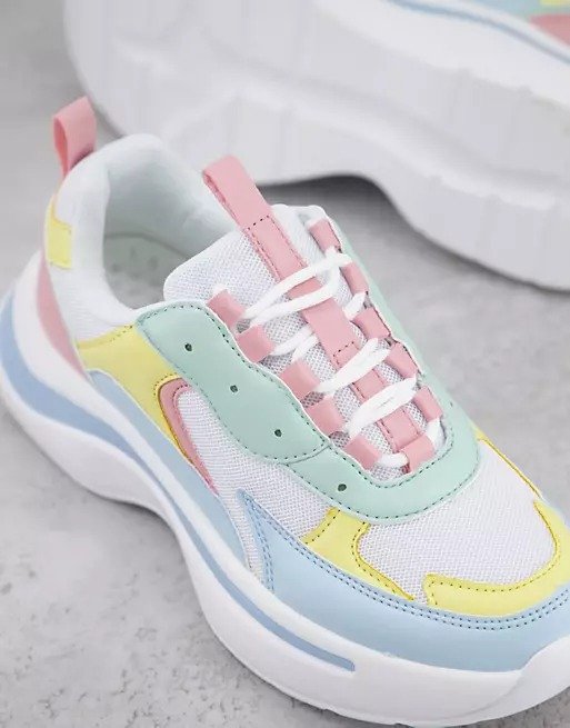Rocky sneakers in pastel mix