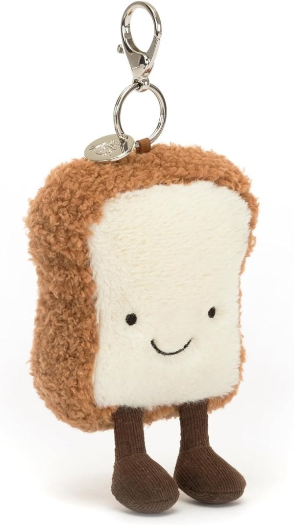 Amuseable Toast Clip-On Keychain Bag Charm