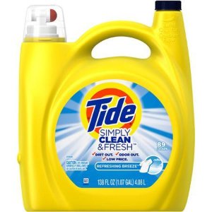 Walmart  精选汰渍Tide 洗衣液(138盎司，约89次)