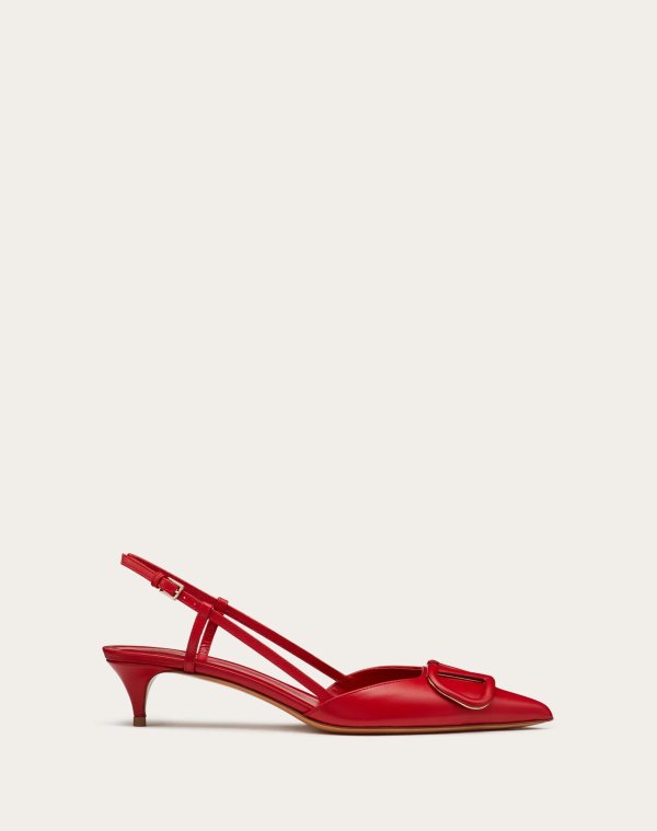 VLogo Signature Calfskin Slingback Pump 40 mm / 1.6 in for Woman | Valentino Online Boutique