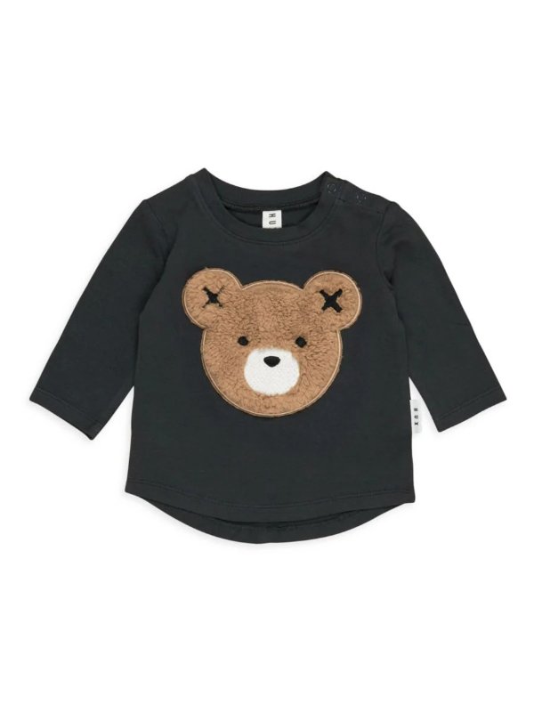 Baby's, Little Boy's & Boy's Faux Fur Teddy Bear Long-Sleeve T-Shirt