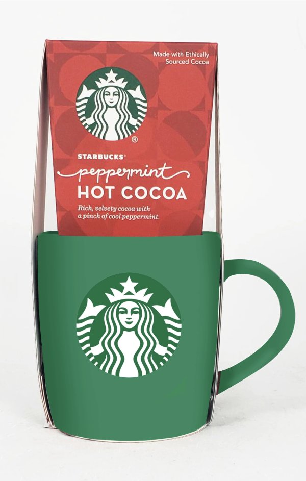 Starbucks 节日热可可+咖啡杯礼品套