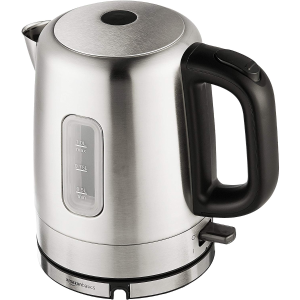 AmazonBasics Stainless Steel Portable Electric Hot Water Kettle - 1 Liter, Silver