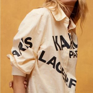 Karl Lagerfeld Paris 全场美衣闪促 格纹拼接裙$89