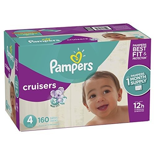 Cruisers Disposable Diapers Size 4, 160 Count