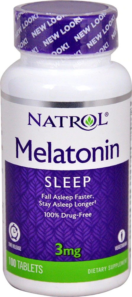 Melatonin Time Release -- 3 mg - 100 Tablets