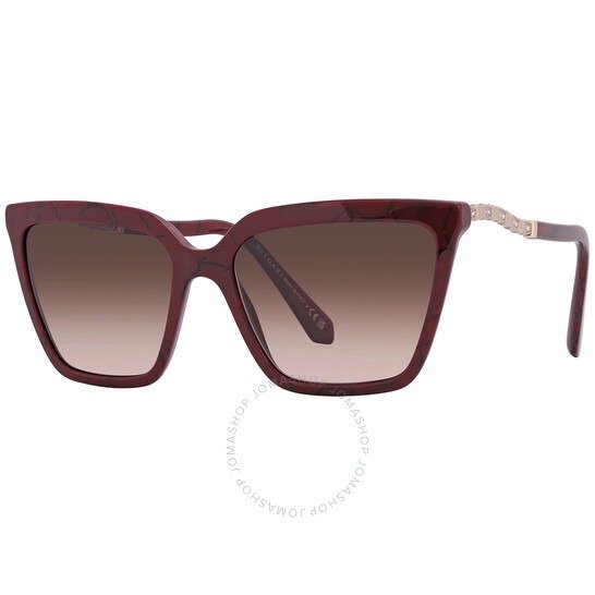 Brown Gradient Cat Eye Ladies Sunglasses BV8255B 5500E2 57