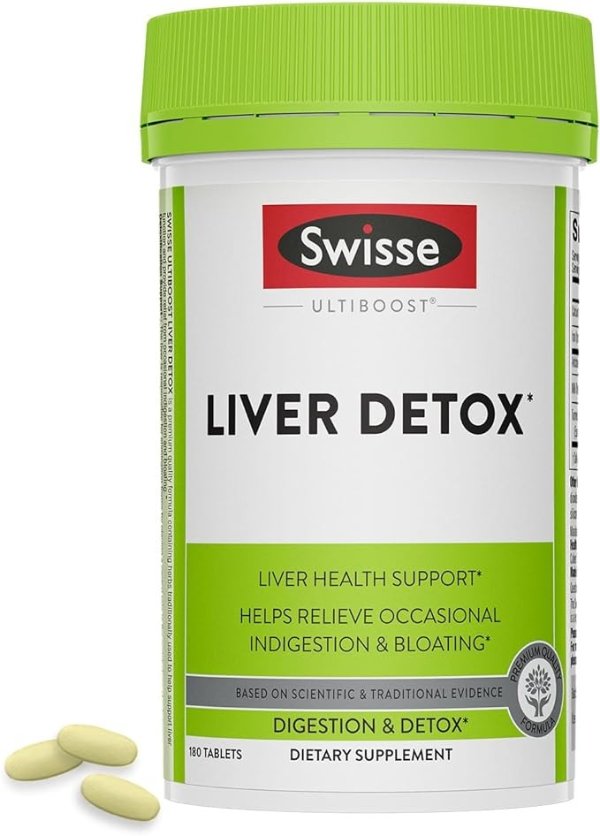 Ultiboost Liver Detox Tablets, 180 Count, Traditional Herbal Based Supplement, Supports Liver Health and Function*