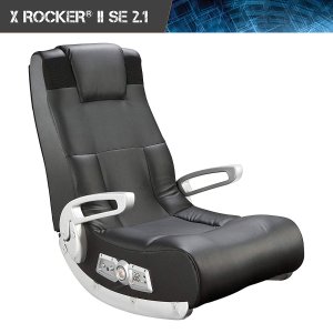 Ace Bayou X Rocker II SE 2.1 黑色皮革游戏椅