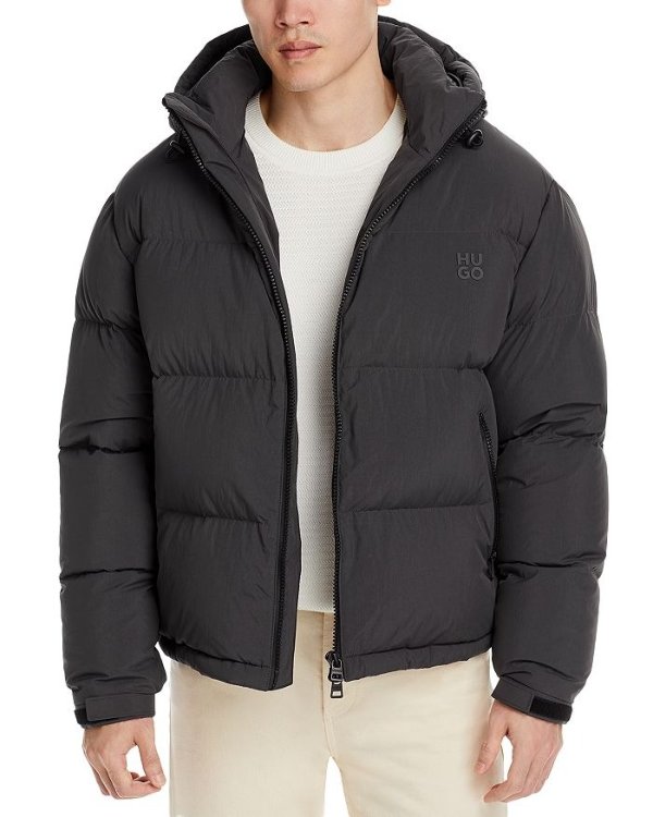 Bironto Hooded Water Repellent Down Puffer Jacket