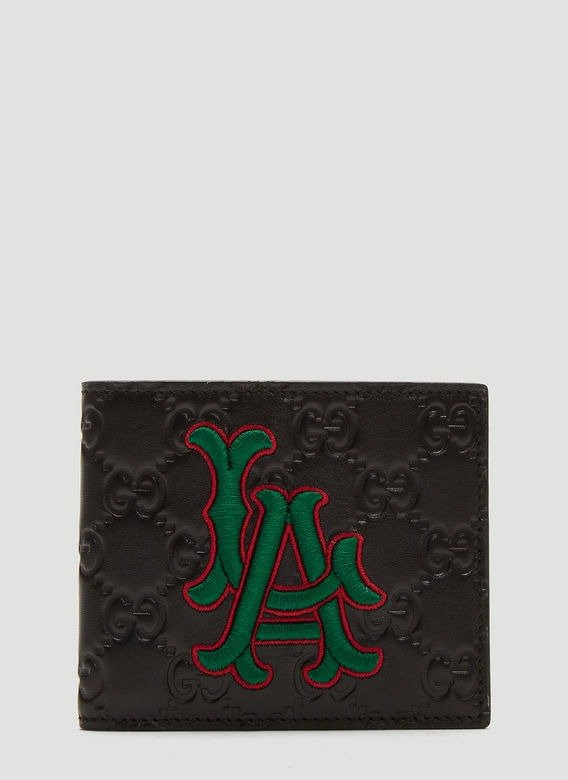 LA Angels™ GG Bi-Fold Wallet in Black