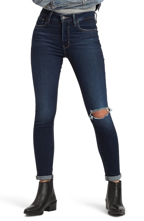721™ Ripped High Waist Skinny Jeans