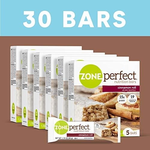 Nutrition Snack Bars, Cinnamon Roll, 1.76 oz, (30 Count)