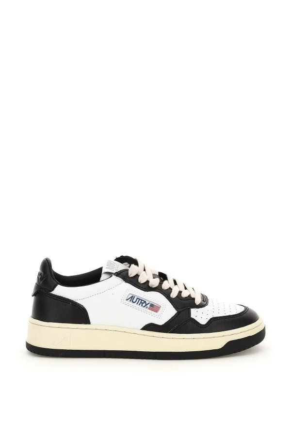 leather medalist low sneakers