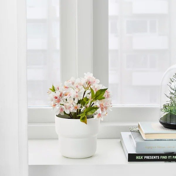 FORENLIG Plant pot, indoor/outdoor white, 3 ½" - IKEA