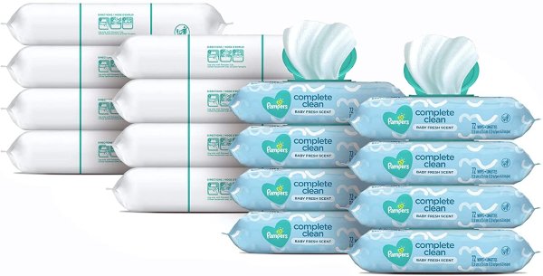 Pampers Complete Clean Scented Baby Diaper Wipes 1152 Total