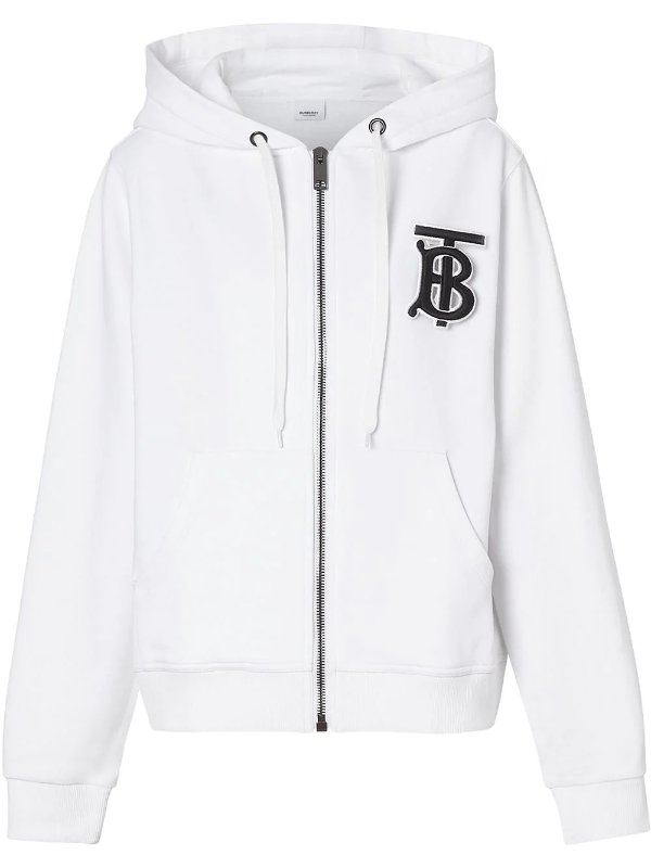 monogram motif hoodie