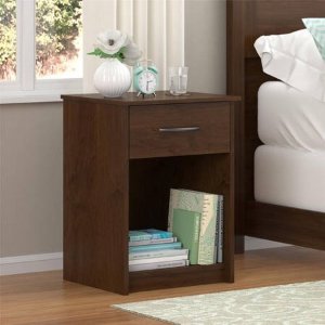 Mainstays 1-Drawer Nightstand/End Table, Multiple Finishes @ Amazon