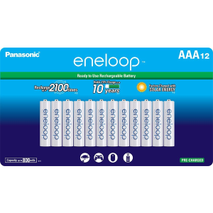 Panasonic eneloop AAA 2100 Cycle Ni-MH Pre-Charged Rechargeable Batteries