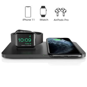 Seneo 2合1 双无线充电底座 支持Apple Watch和Airpods
