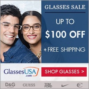 GlassesUSA.com 所有订单均享优惠