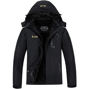 Men's Waterproof Ski Jacket Warm Winter Snow Coat Mountain Windbreaker Hooded Raincoat