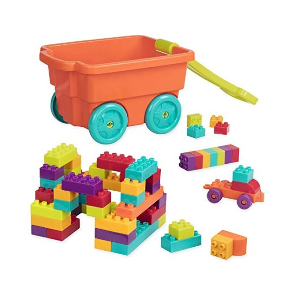 - Locbloc Wagon - Building Toy Blocks for Toddlers (54 pieces)