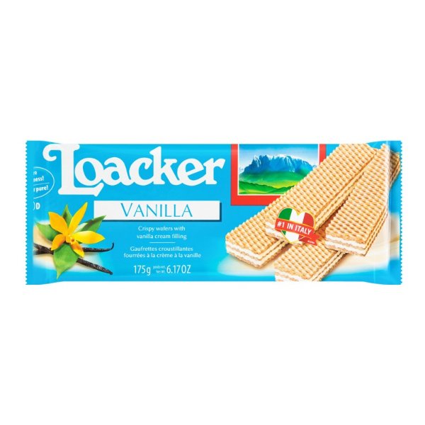LOACKER Crispy Wafers Filled with Vanilla Cream 175g