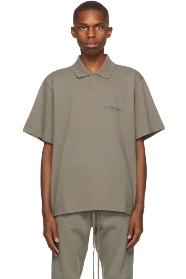 Taupe Short Sleeve Polo