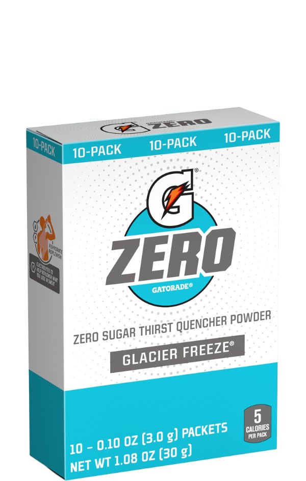 Gatorade Zero 冰川口味运动饮料沖剂 10包装