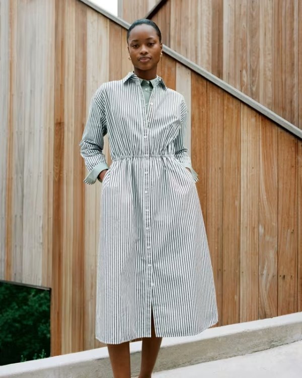 The Supima® Cotton Midi Shirt Dress