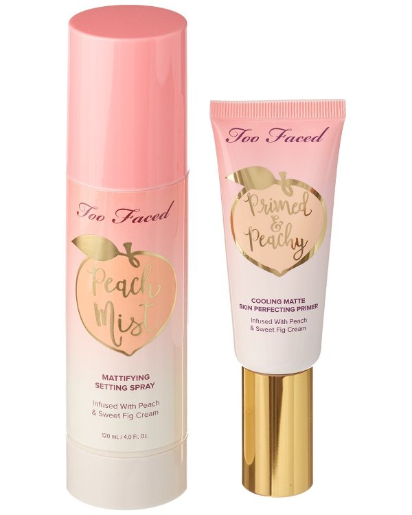 1.35oz Peach Perfect Dynamic Duo Set Full Size Primer and Setting Spray Set
