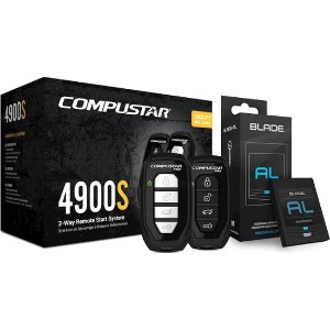 Compustar - 4900S 2-Way Remote Start System, Tilt Switch & Geek Squad® Installation