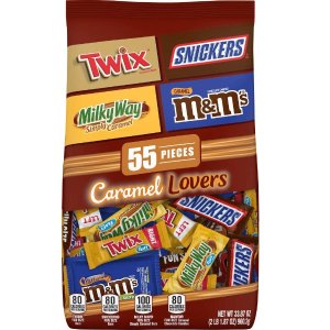 Mars Chocolate Caramel Lovers Fun Size Candy Bars Variety Mix 33.87-Ounce