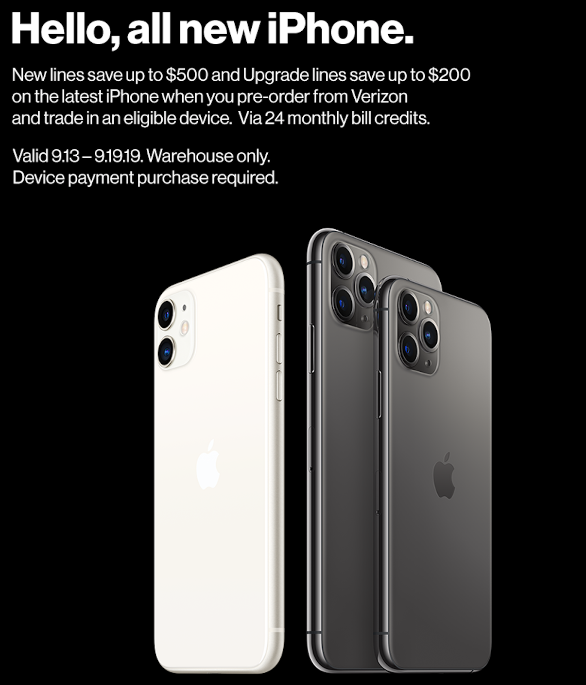 Costco店内预定Verizon iPhone 11全系列 最高节省500刀
