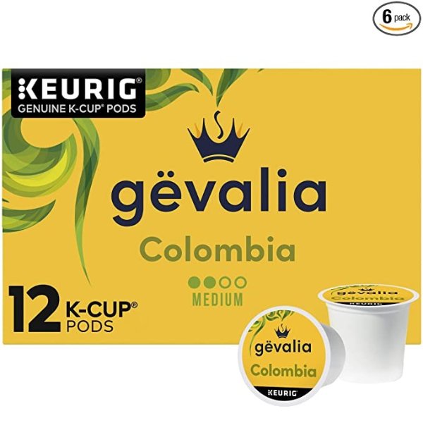 哥伦比亚中度烘焙K-Cup咖啡胶囊 72颗