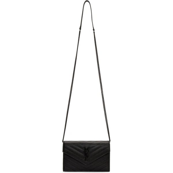 - Black Small Monogramme Chain Wallet Bag